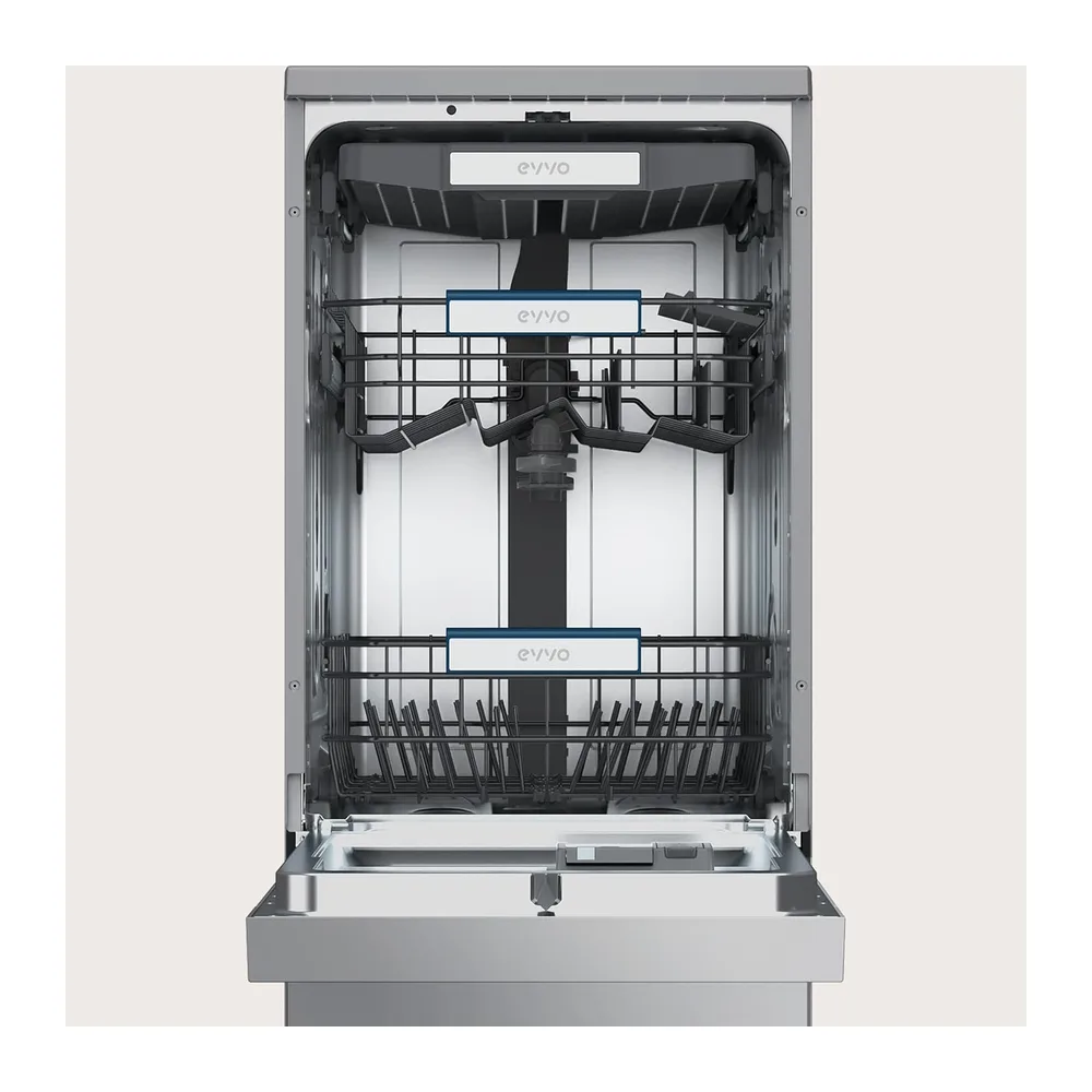 EVVO Lavavajillas D4 Slim 45 cm - Lavaplatos Libre Instalación, 11 Cubiertos, Eficiencia Clase C, 8 Programas — 4
