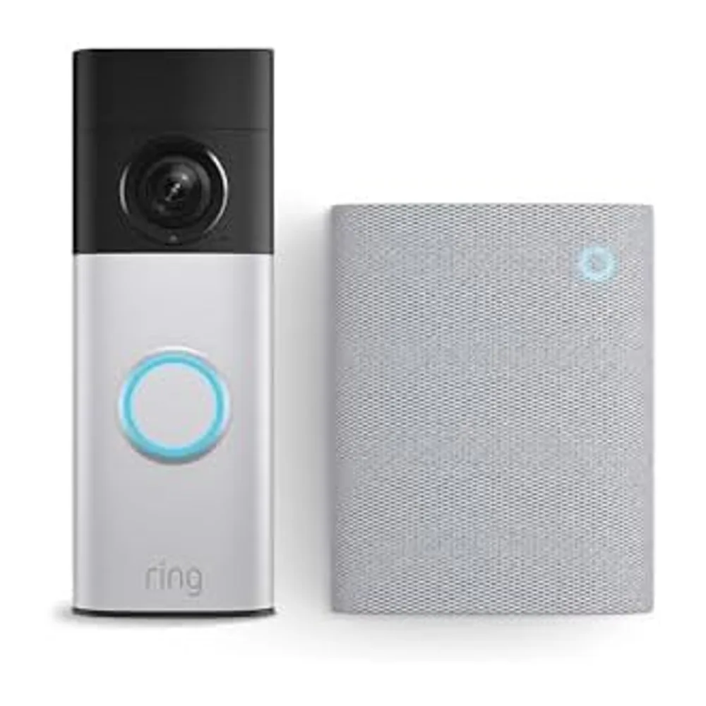 Ring Battery Video Doorbell Plus (última gen.) + Chime (3.ª gen.) |Retinal 2K