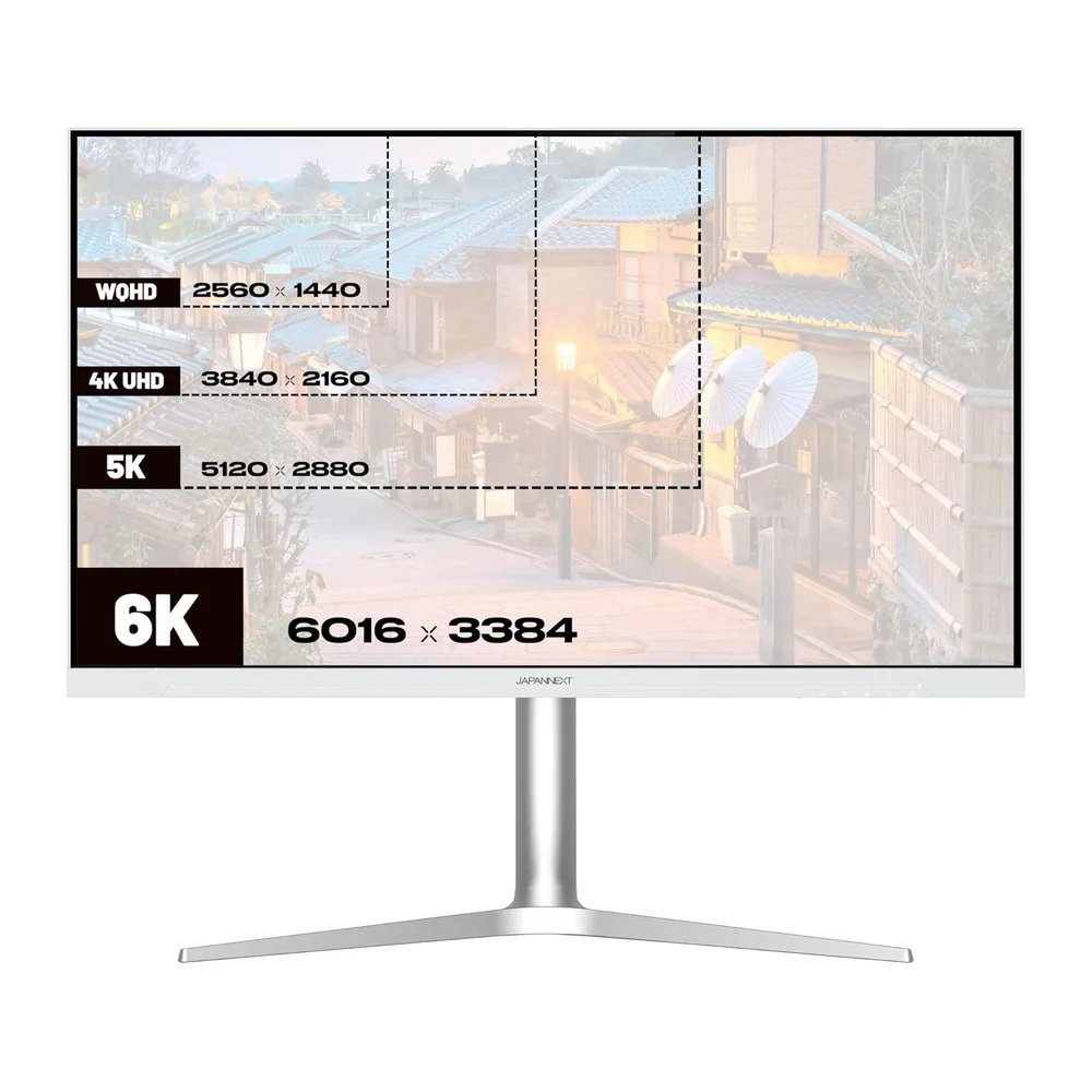 JapanNext Monitor 32" IPS 6K (6016x3384) Blanco [Clase de eficiencia energética F] — 6