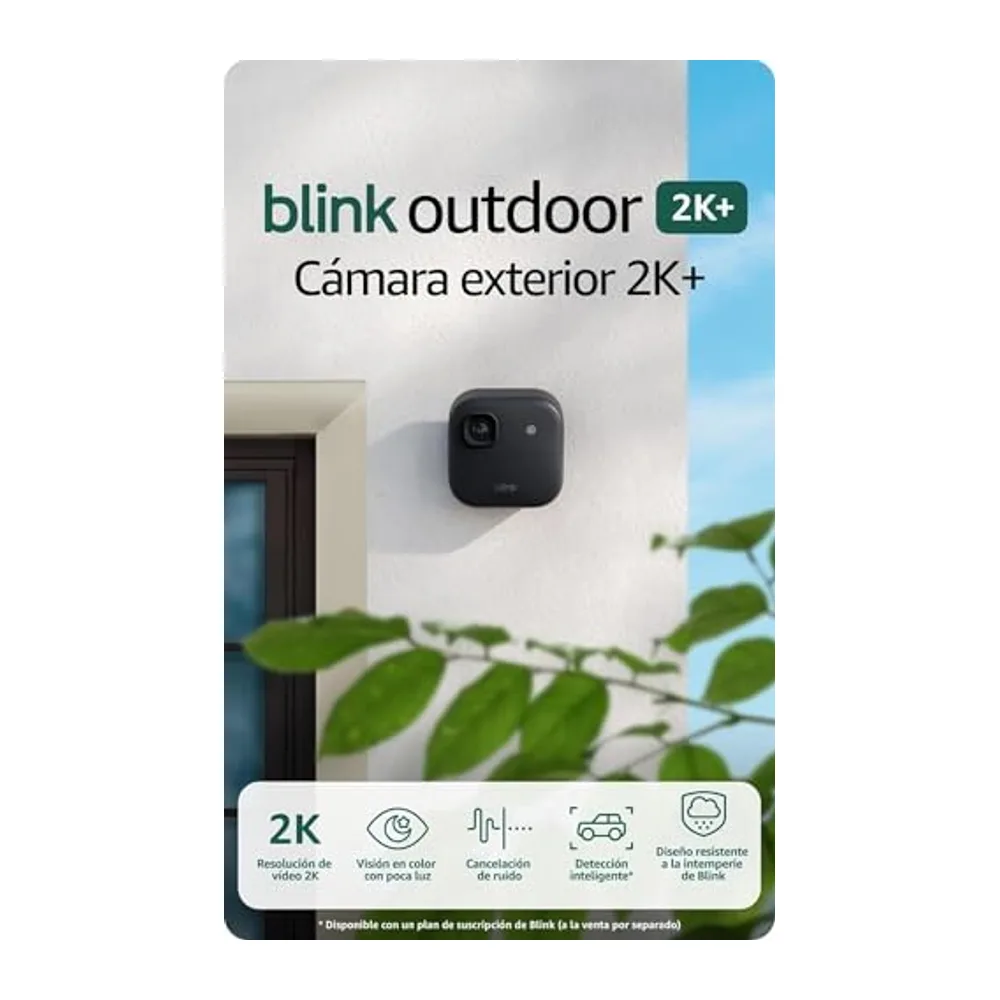 Cámara exterior 2K+ Blink + Videotimbre Blink adicional — cámara de seguridad inteligente inalámbrica — 2