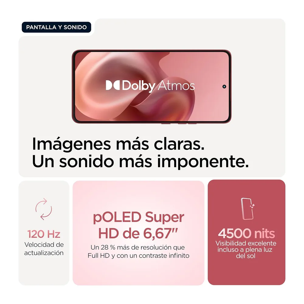 Moto g86 5G 24GB (8GB+16GB RAM Boost)/256GB Chrysanthemum — 3