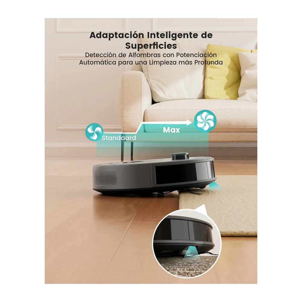 Lefant M330 Pro Robot Aspirador y Fregasuelos con Mapeo 3 en 1 — 4