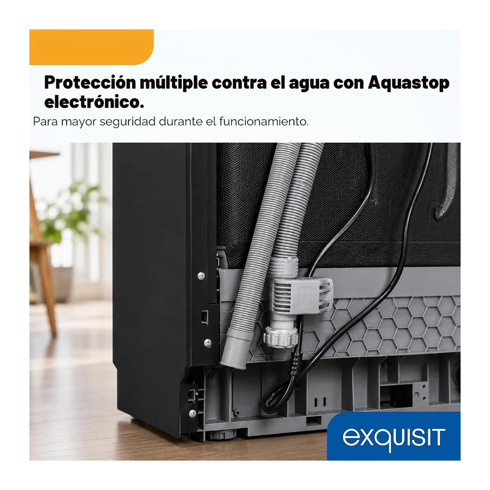 Lavavajillas 60 cm Exquisit GSP9114-450D Negro — 6