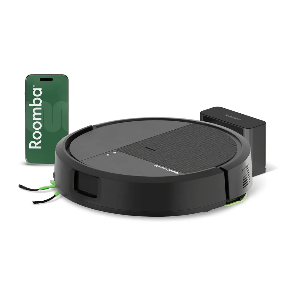 iRobot Roomba 115 Combo, Robot Aspirador y friegasuelos 2en1, Potencia de succión de 15.000 Pascales, Cepillo