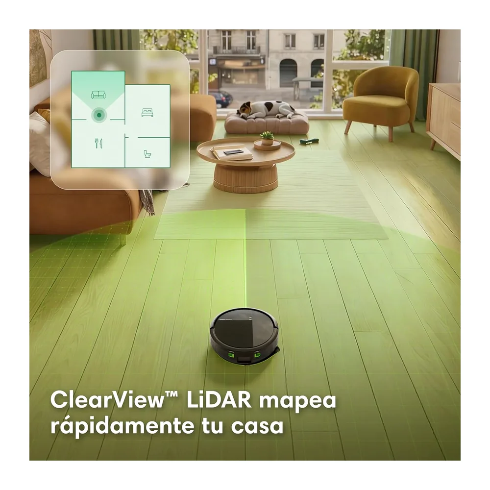 iRobot Roomba 115 Combo, Robot Aspirador y friegasuelos 2en1, Potencia de succión de 15.000 Pascales, Cepillo — 5