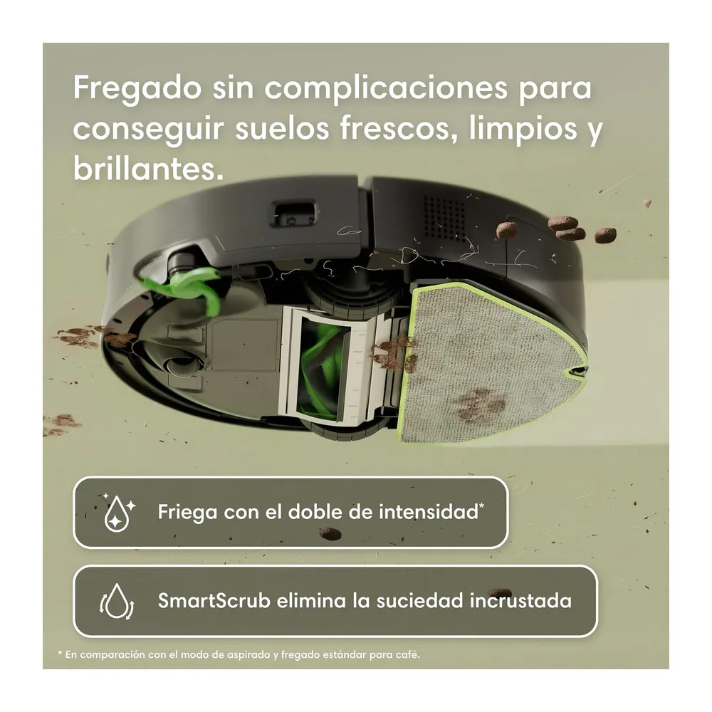 iRobot Roomba 115 Combo, Robot Aspirador y friegasuelos 2en1, Potencia de succión de 15.000 Pascales, Cepillo — 6