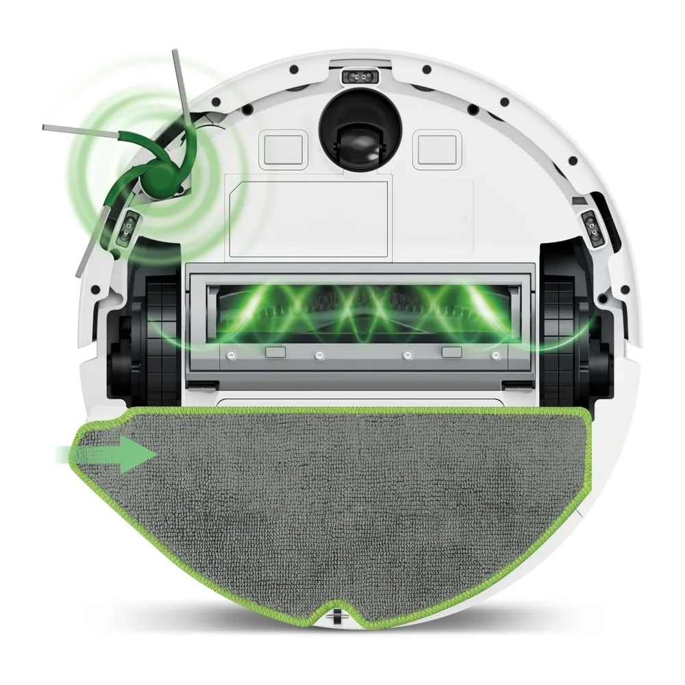 iRobot Roomba 115 Combo, Robot Aspirador y friegasuelos 2 en 1, Potencia de succión de 15000 Pascales, — 4