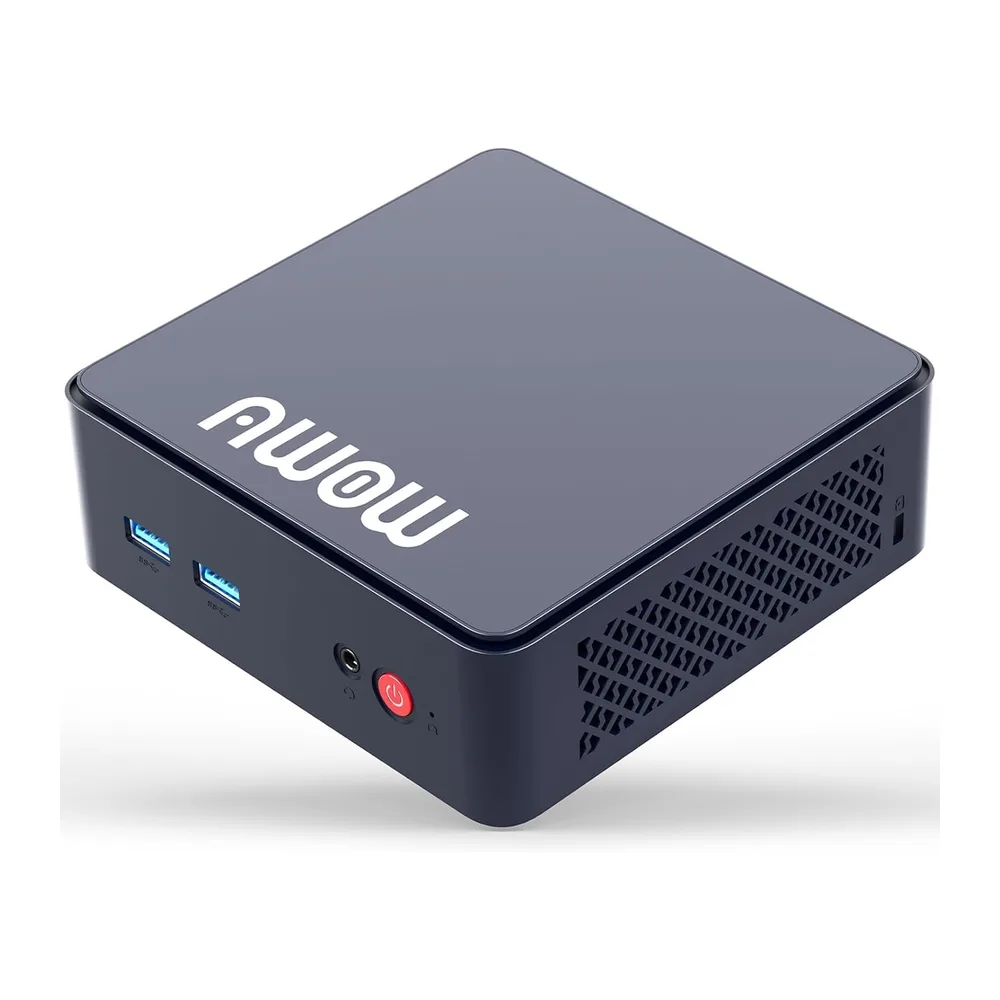 AWOW Mini PC con N100 (hasta 3,4 GHz), 16 GB DDR4 RAM, 512 GB SSD, Wi-11 Pro, 4K UHD, pantalla dual, WiFi 5,