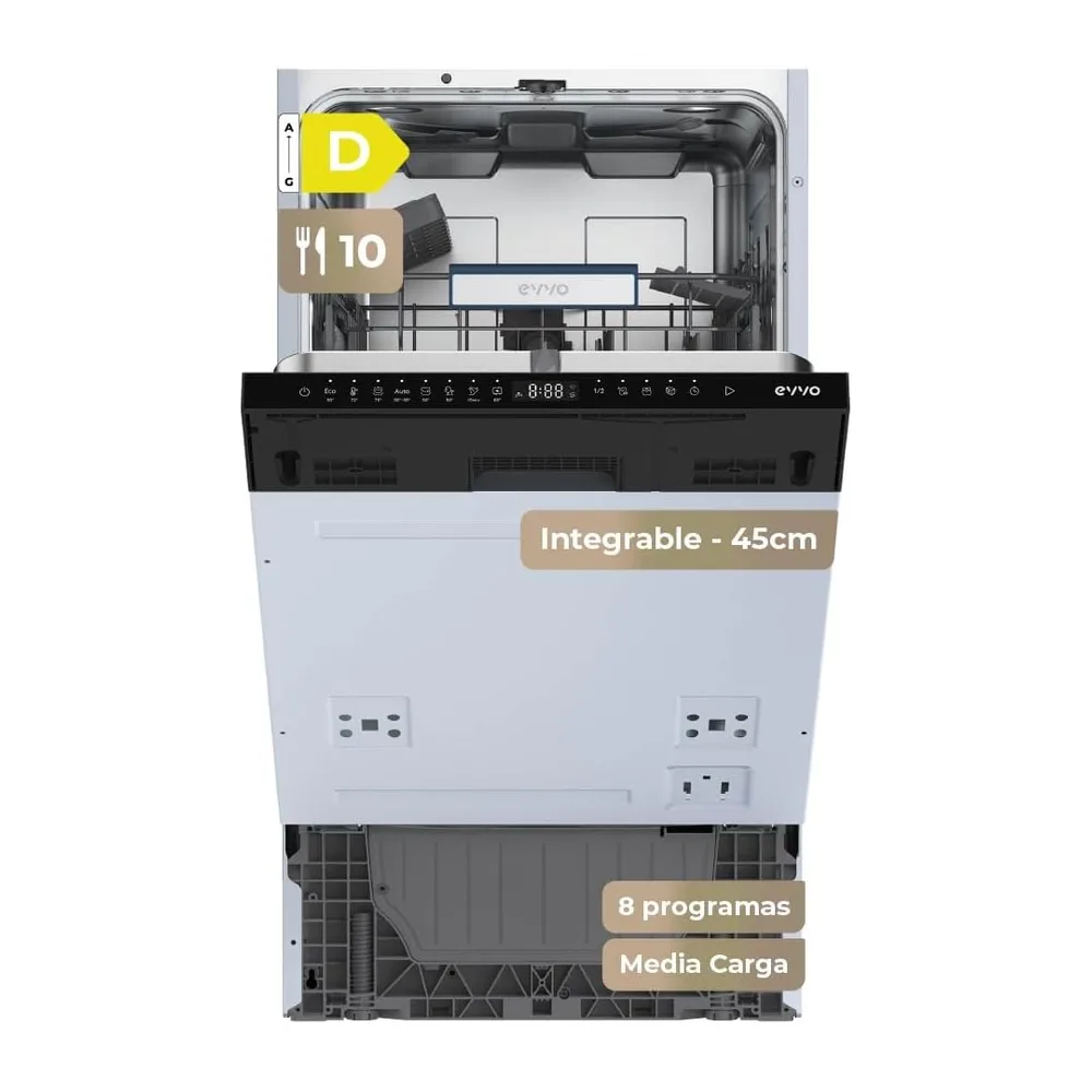 EVVO Lavavajillas Integrable Di.3 Slim 45 cm