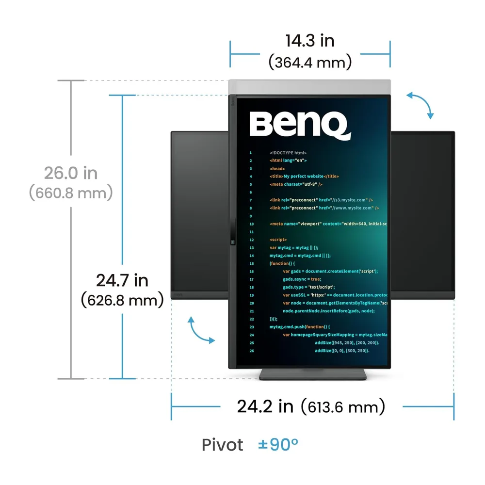 BenQ RD270Q Monitor de programación 27" 2K 144Hz — 5