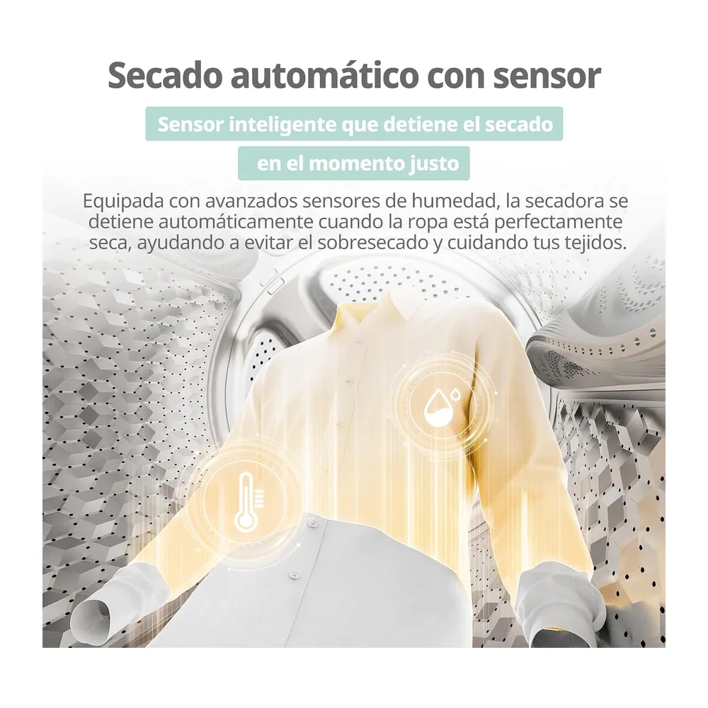 COMFEE' Lavadora Secadora 2 en 1, 10KG/7KG Clase A -10%/D CFP03ED100W-HL [Clase de eficiencia energética A] — 4