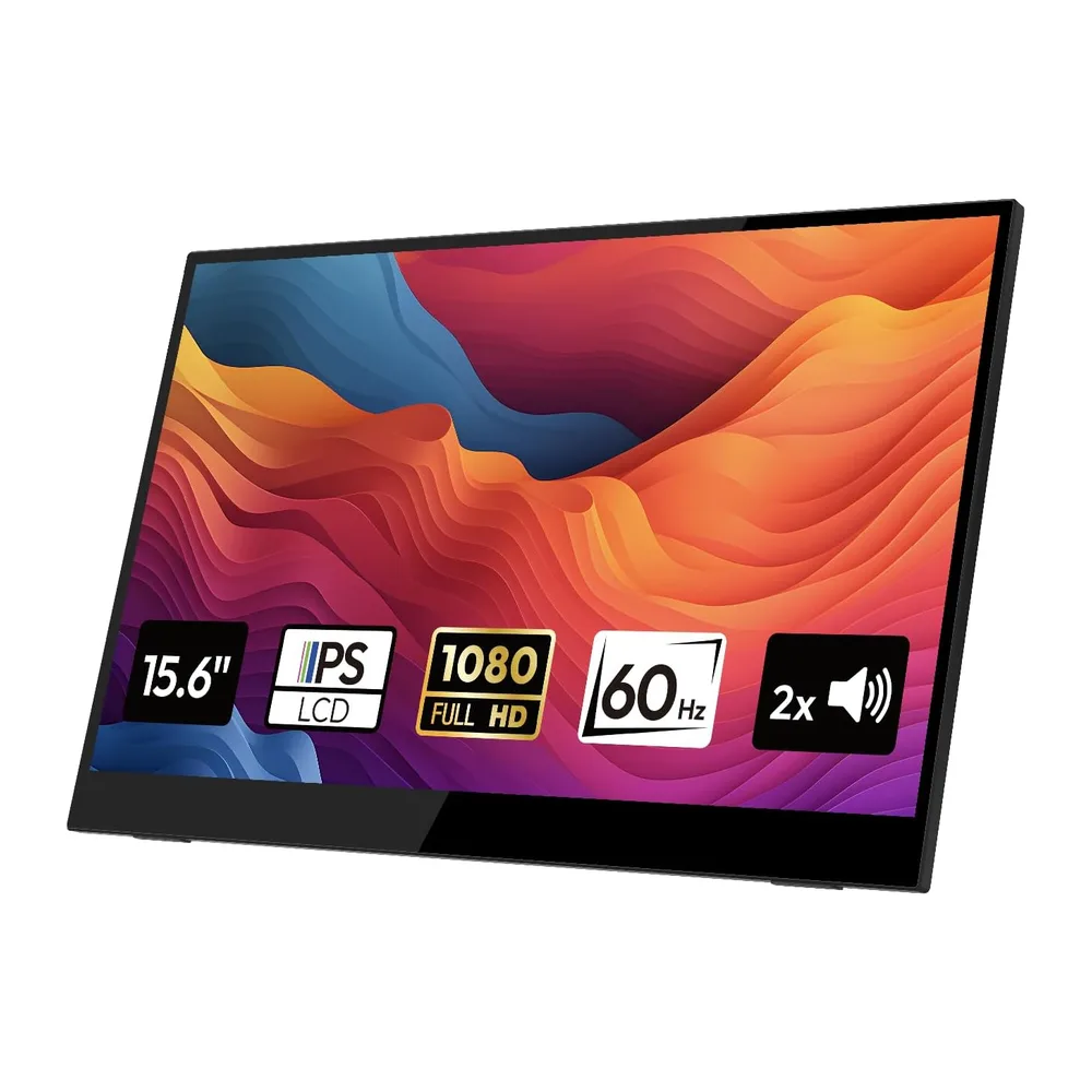 Nomad Touch - Pantalla táctil portátil de 15,6 Pulgadas con USB-C y HDMI | 1080P | Conectar a teléfonos,