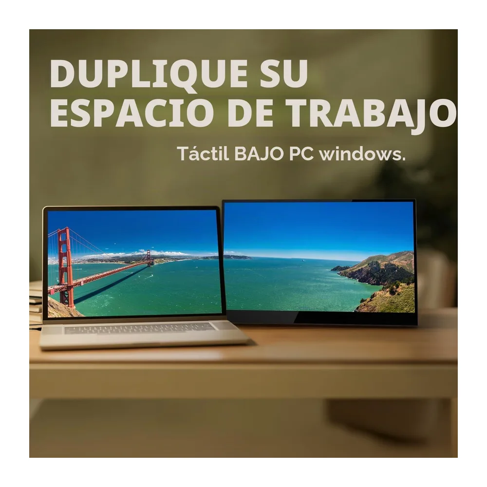 Nomad Touch - Pantalla táctil portátil de 15,6 Pulgadas con USB-C y HDMI | 1080P | Conectar a teléfonos, — 3