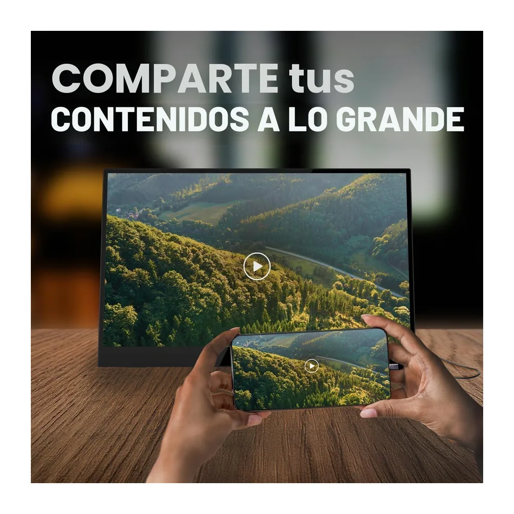 Nomad Touch - Pantalla táctil portátil de 15,6 Pulgadas con USB-C y HDMI | 1080P | Conectar a teléfonos, — 4