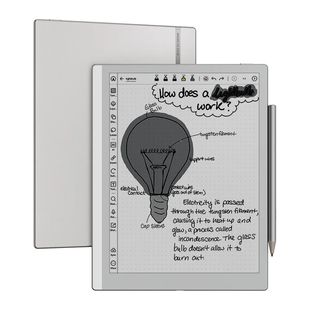 BOOX Go 10.3 Gen2 Lumi Epapel Tablet 10,3" Luz Frontal Monocromo 300 PPP 64 GB Android 15 E-Ink