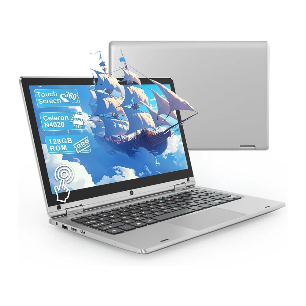 Ordenador portátil de 11,6 pulgadas 6 GB de RAM 128 GB de SSD,Celeron N4020