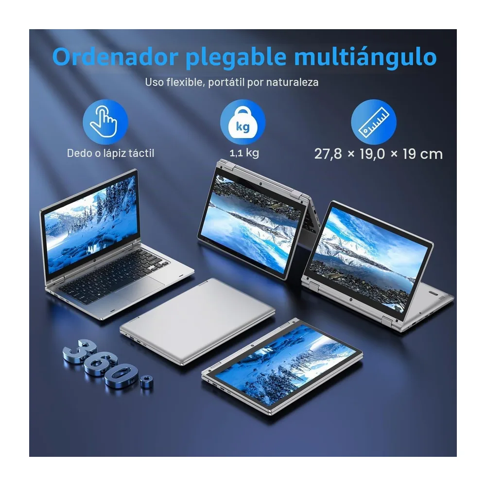 Ordenador portátil de 11,6 pulgadas 6 GB de RAM 128 GB de SSD,Celeron N4020 — 2