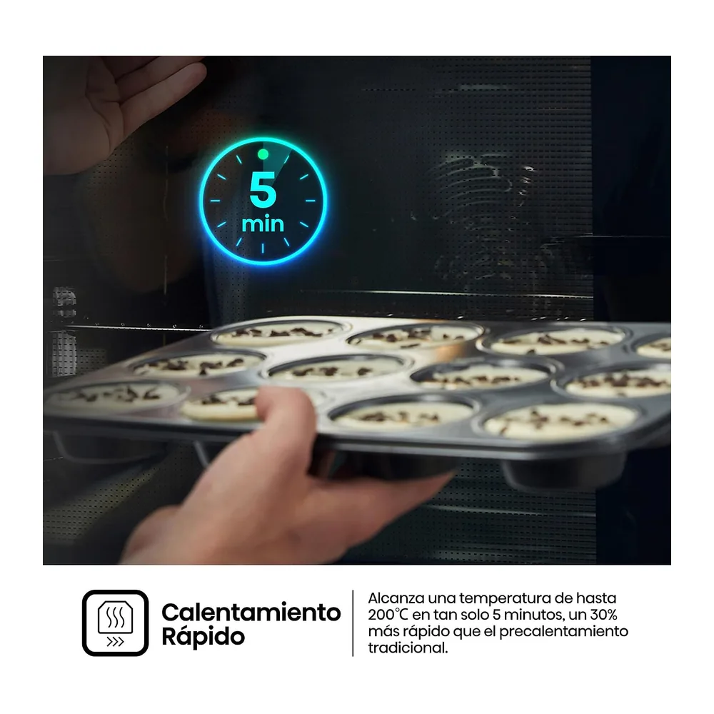 Hisense BI64216EPX - Horno Multifunción Pirolítico, Clase A++, 78L, Fondo 57cm, Guía Telescópica, — 6