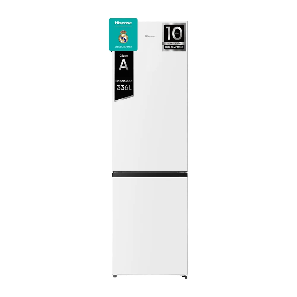 Hisense RB440N4AWA - Frigorífico Combi Total No Frost, Clase A, 336L, 202cm, Multi Airflow, Apertura de