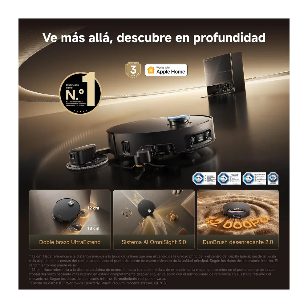 DREAME X60 Pro Ultra Complete Robot Aspirador Brazos UltraExtend — 3