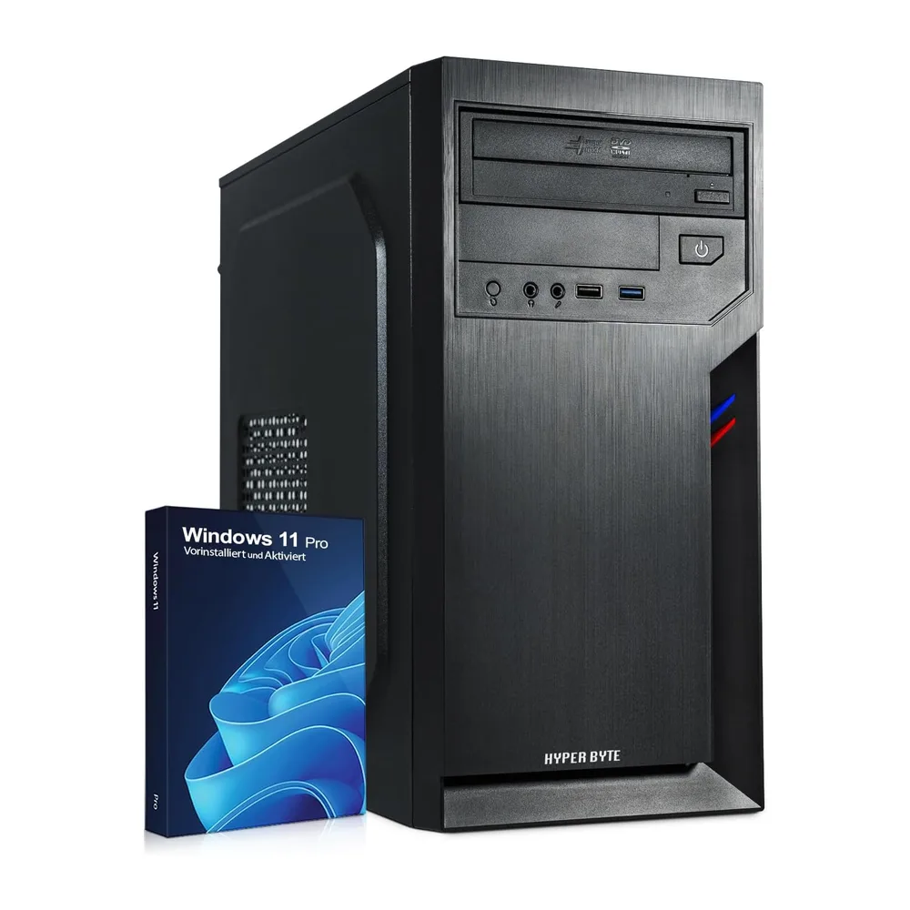HYPER BYTE® Multi Office PC - Ordenador de Gama Alta con procesador Intel Core i3 a NVIDIA GT730 4,5 GHz - 8
