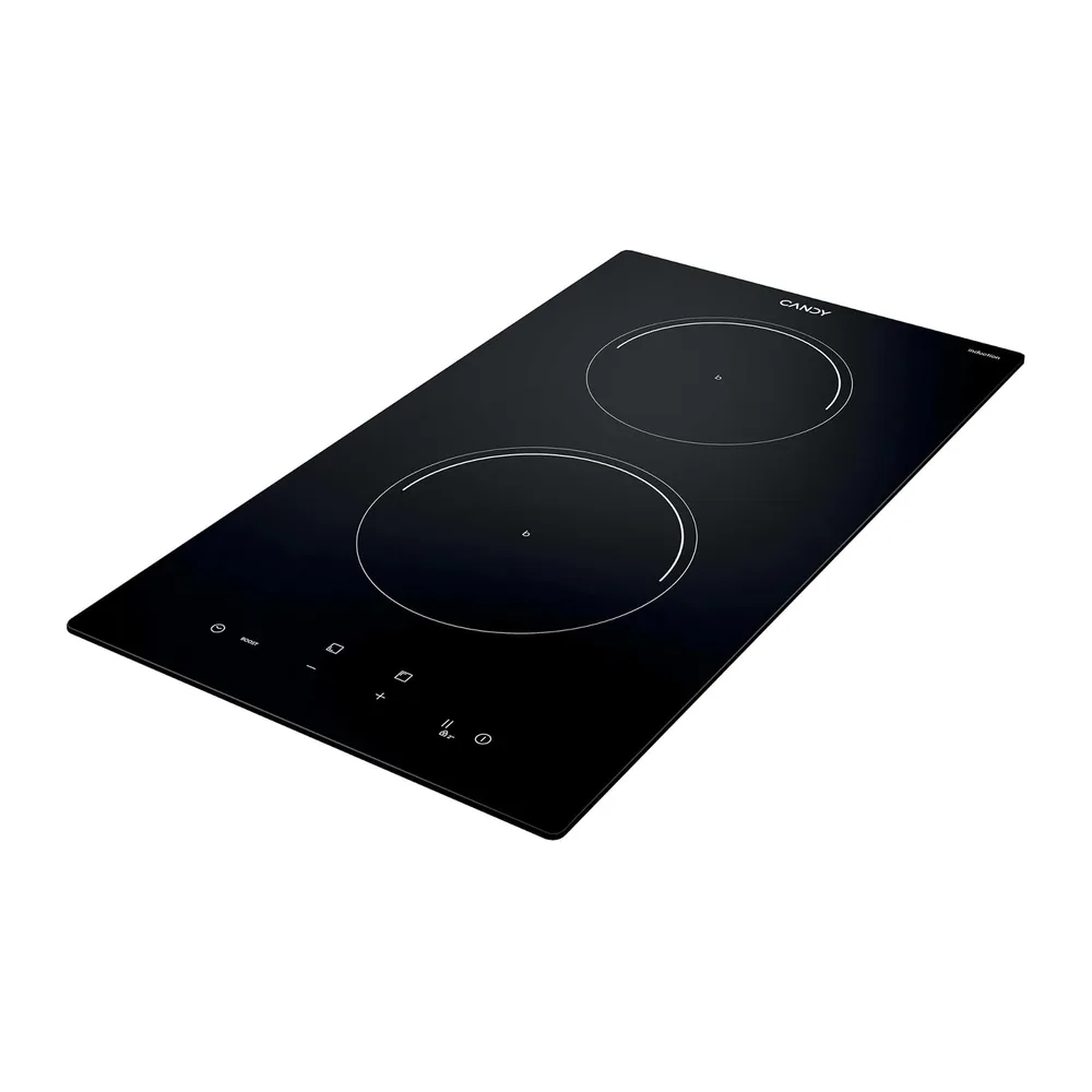 Candy CI32CBB Placa Inducción Dominó, 2 Zonas, 30 CM, 9 Niveles de Potencia, 3,5KW, Mandos Centrales, — 3