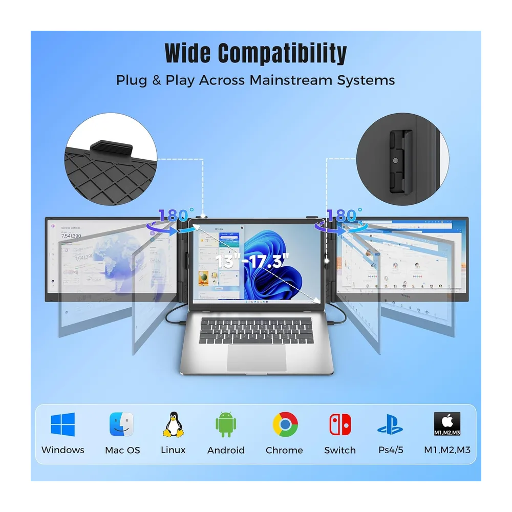 KEFEYA Extensor De Pantalla para Portátil de 14" — 6