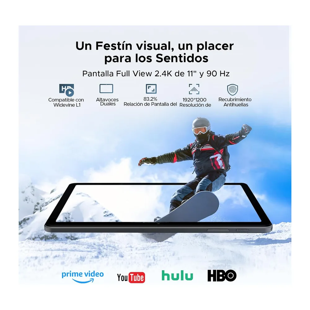 P11 Pro Tablet Android, Tablets 11 Pulgadas, 48GB RAM+128GB ROM, Tablets Android 16 con Gemini AI, 2.4K 90Hz, — 3