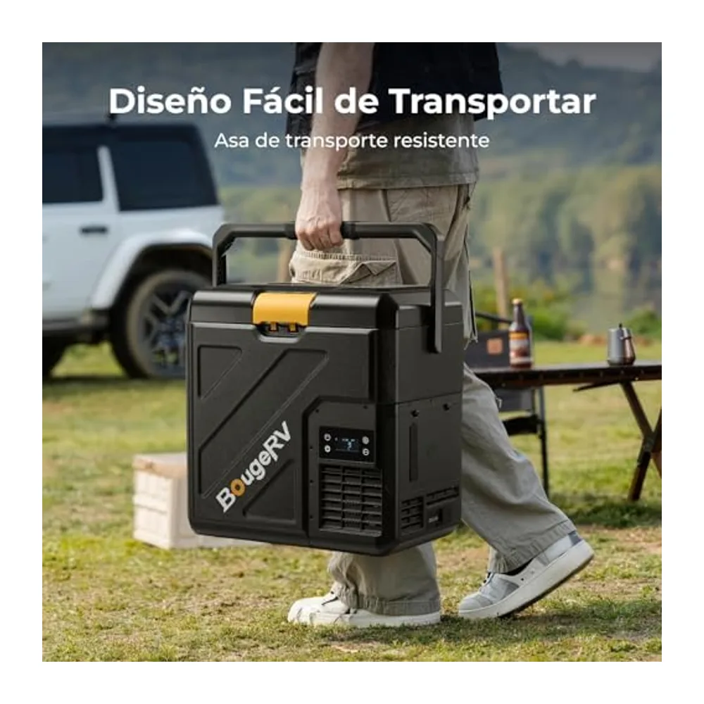 BougeRV CRH20 Nevera Coche Pequeña 20L Asa — 6