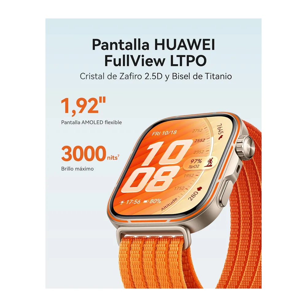 HUAWEI Watch FIT 5 Pro Smartwatch, Preciso GPS, ECG, 3000 Nits, Negro — 3