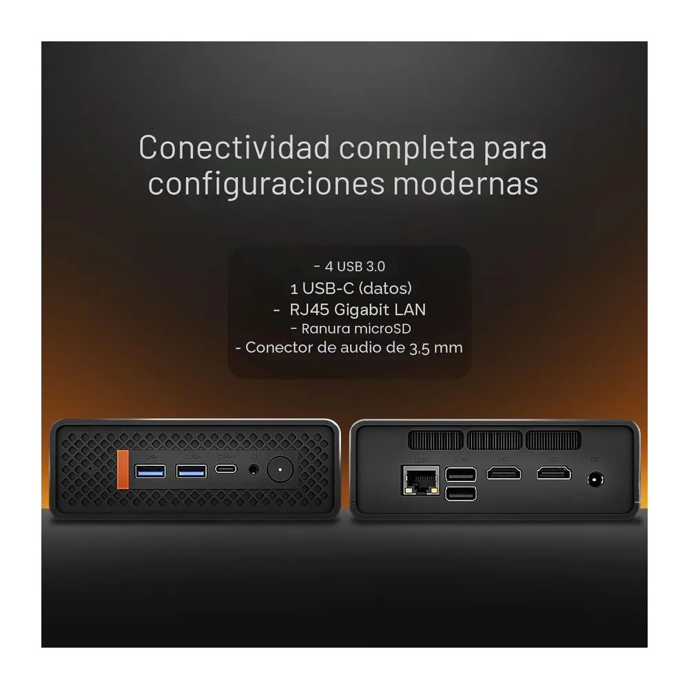 Qian Mini PC Atlas | Intel I5 1235U | GPU Intel Iris Xe Graphics | 16GB DDR4 2666MHz | 512GB SSD M2 | — 4