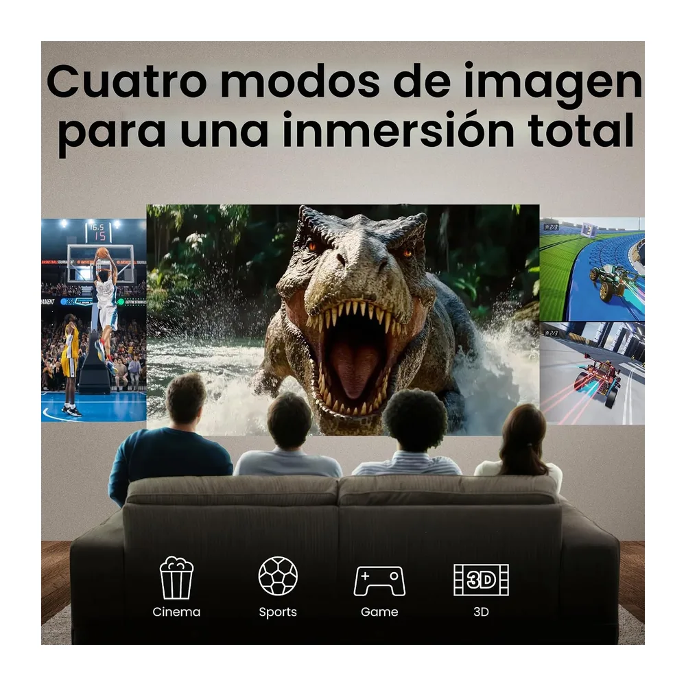 BenQ TH575i Proyector doméstico 1080p, 3800lm, Google TV dongle con Licencia Incluido, 16,7ms Baja latencia — 3
