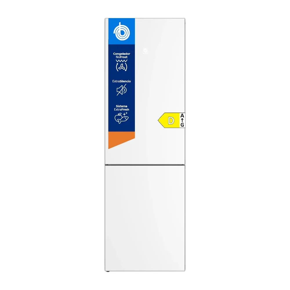 Balay, Frigorífico combinado, Serie Cristal, NoFrost, blanco, 3KFD655BI [Clase de eficiencia energética D]