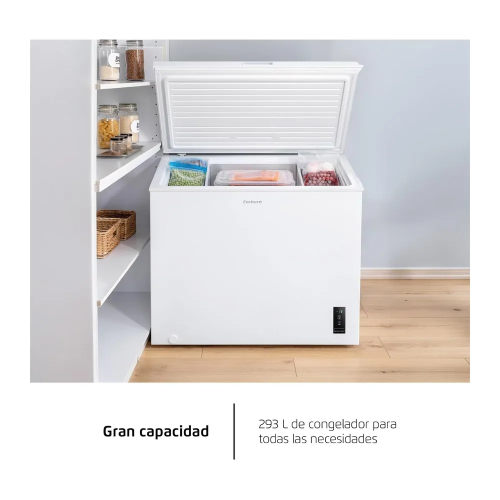 Corberó - Arcón Congelador Horizontal | CCHM3006M | 293 L | 106,5cm x 84,4cm | 41 dB |Sistema Dual | Súper — 6