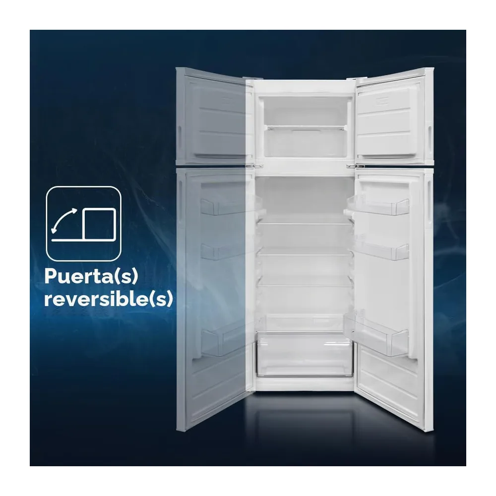 HYUNDAI Frigorífico Blanco, 2 Puertas. HFG16155E01, Capacidad 243 Litros, Cíclico, Motor Universal, 40 dB, — 6
