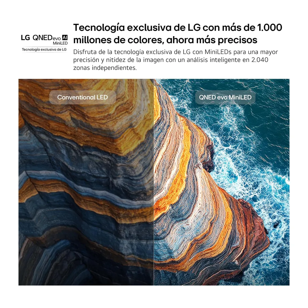 LG 43QNED80B6B - Smart TV QNED EVO AI 43" 4K Sin Reflejos 94%, 2026 [Clase de eficiencia energética G] — 4