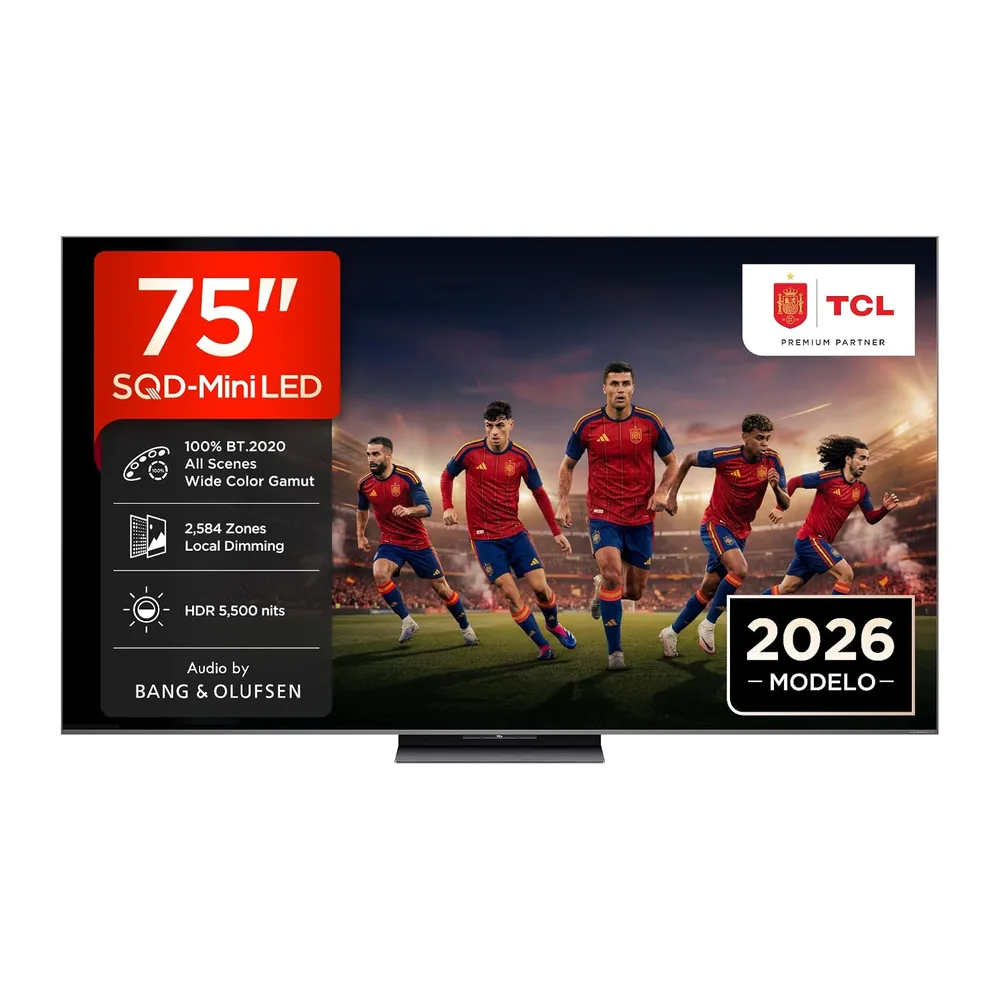 TCL 75C8L 75 Pulgadas SQD-Mini LED 4K HDR10+ Smart TV