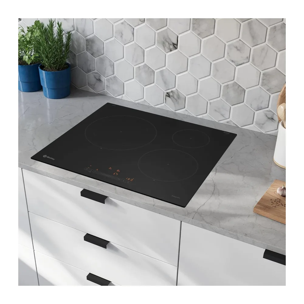 Balay, Placa de inducción, 3 fuegos, Home Connect, negro mate, 3EB965MH — 2