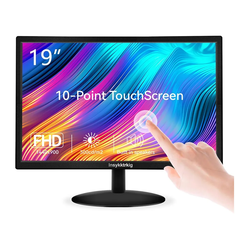 Pantalla táctil para PC 19 pulgadas, 10 puntos, panel TN - 16:10-300cd/m² - 60Hz 98% sRGB 1440 × 900 FHD