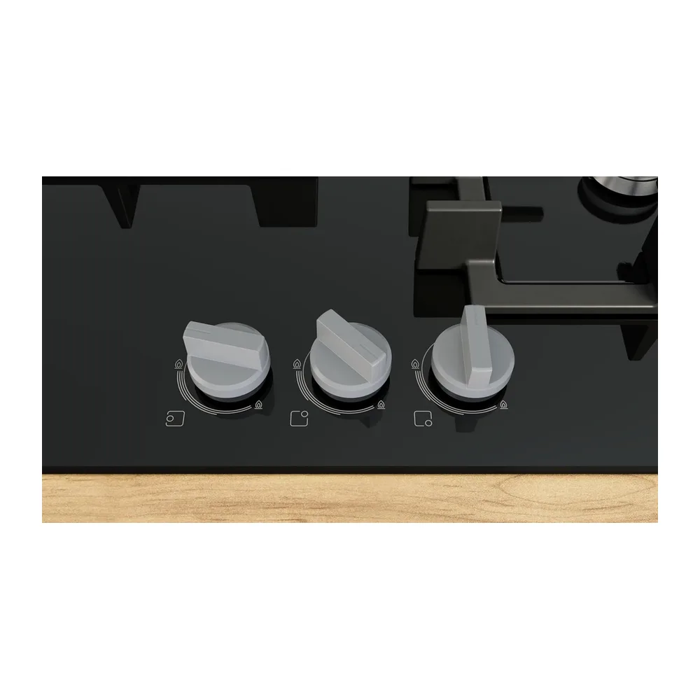 Bosch, Placa de gas, Serie 4, 60 cm, Seguridad GasStop, negro, PNC6B6K40 — 6