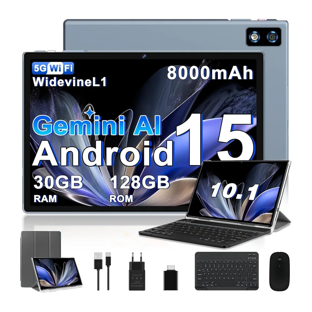 2026 último Tablet 10 Pulgadas Android 15 con Gemini AI