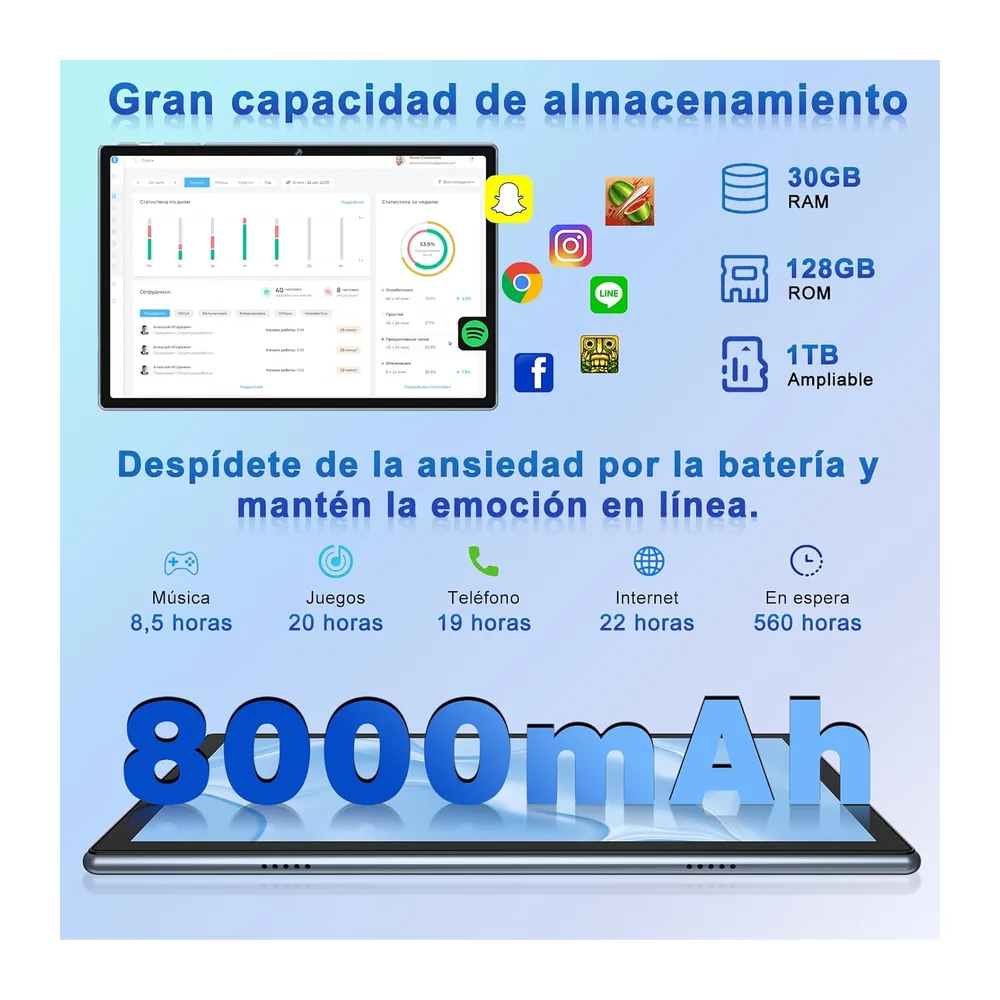 2026 último Tablet 10 Pulgadas Android 15 con Gemini AI — 4