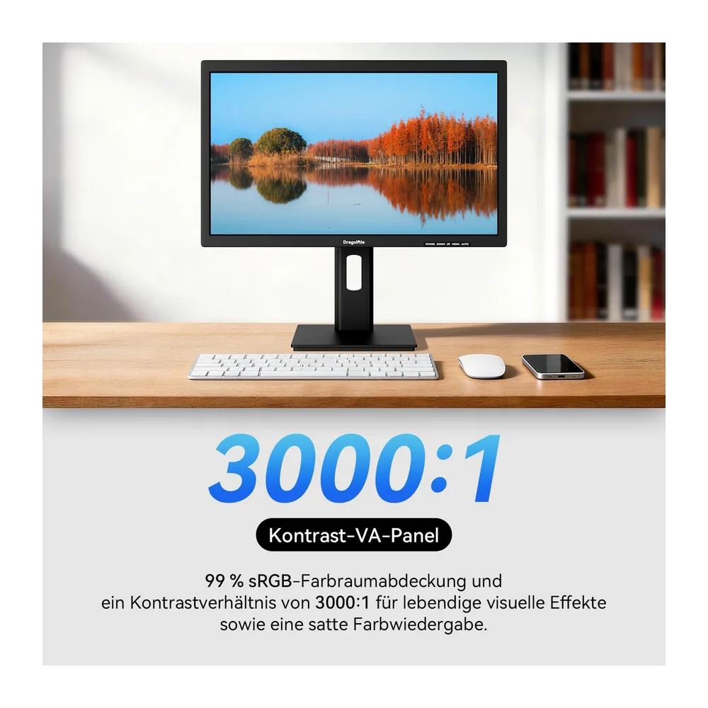 Monitor táctil de 24 pulgadas FHD 1920 × 1080P Panel VA — 5