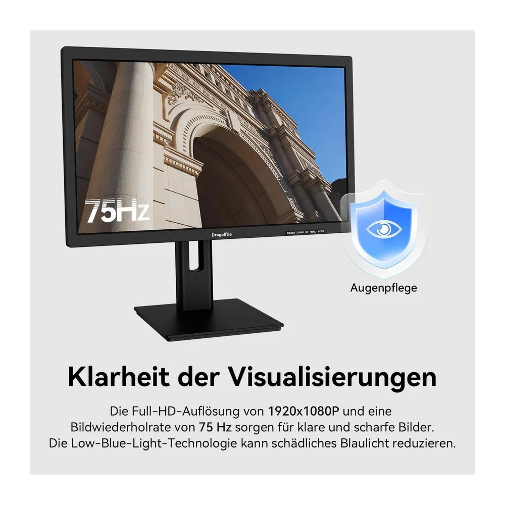 Monitor táctil de 24 pulgadas FHD 1920 × 1080P Panel VA — 6