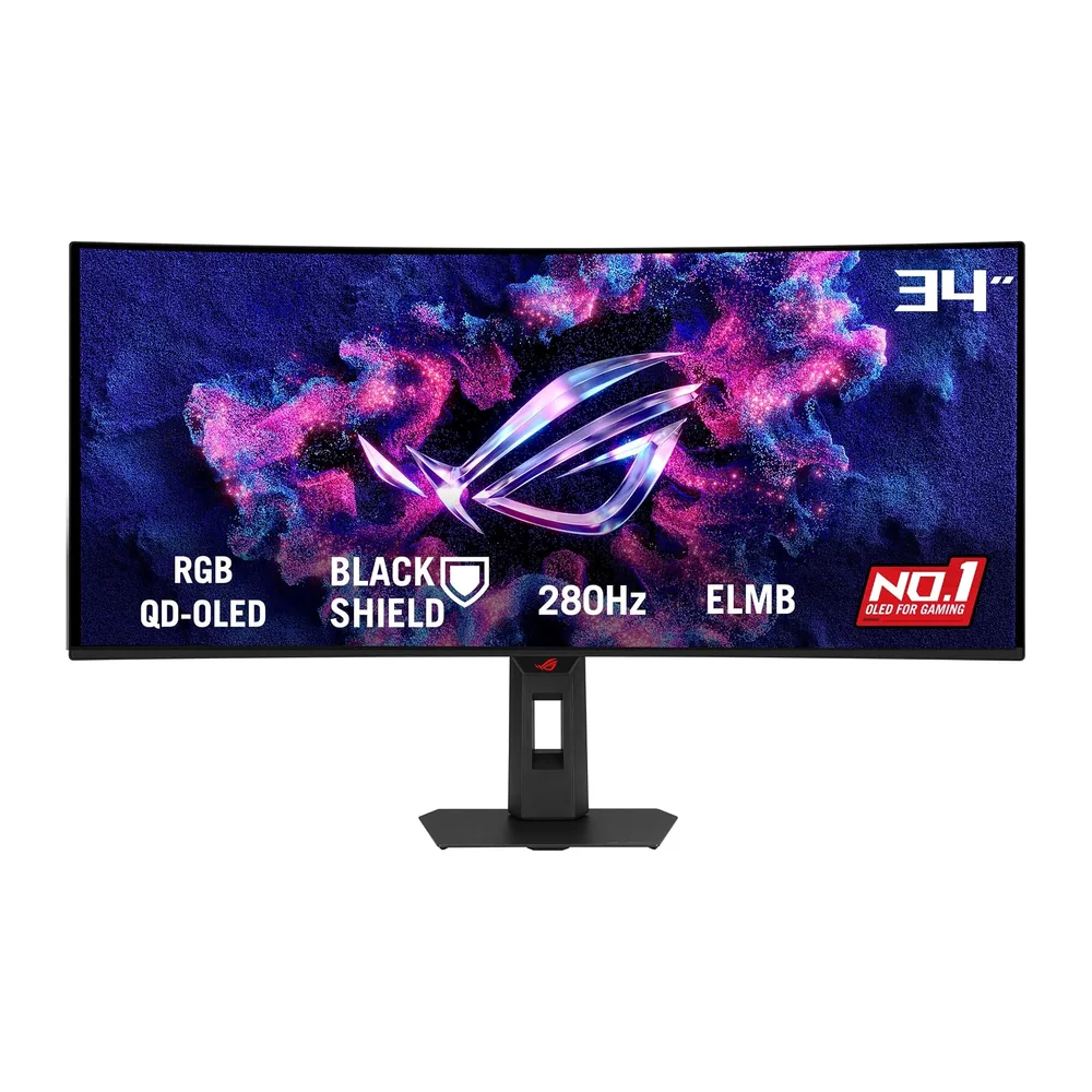 ASUS ROG Strix XG34WCDMS - Monitor Gaming de 34", QD-OLED RGB, BlackShield, 280 Hz, 0,03 ms, G-Sync, Neo — 2