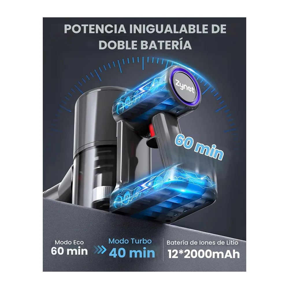 DP2 Aspiradora Sin Cable con 2 Baterías Integradas — 3