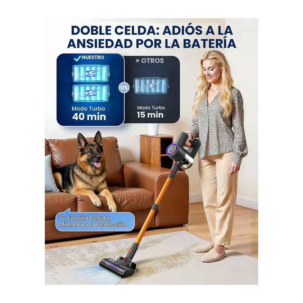 DP2 Aspiradora Sin Cable con 2 Baterías Integradas — 5