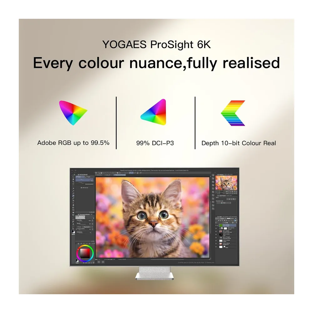 Monitor VA 6K de 32 pulgadas (6016×3384) — 2