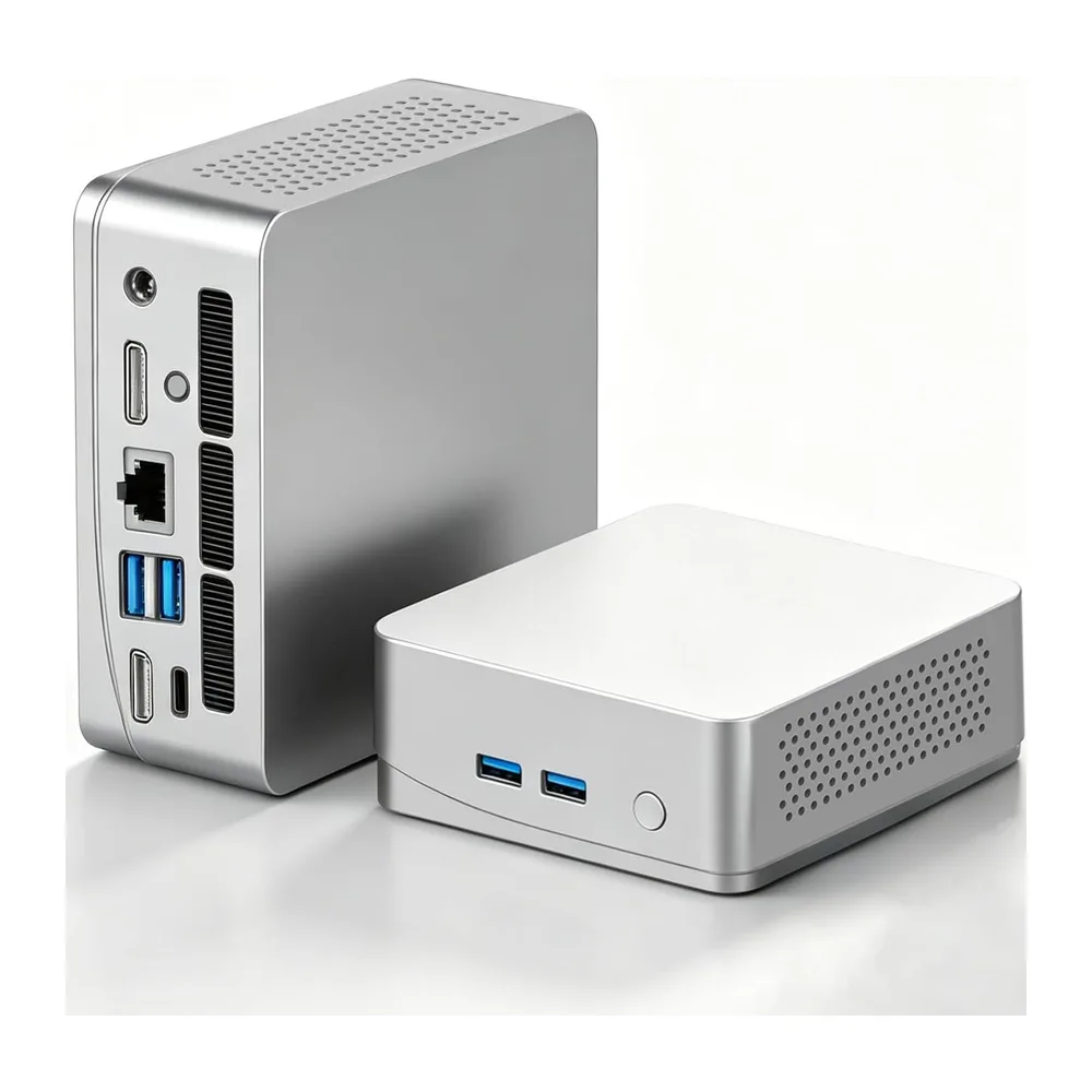 Mini PC 3200U (hasta 3,5 GHz) 8 GB RAM 256 GB SSD Win11 WLAN5/Bluetooth/RJ45 LAN 1000 M/USB*4/USB-C*2/HDMI*2