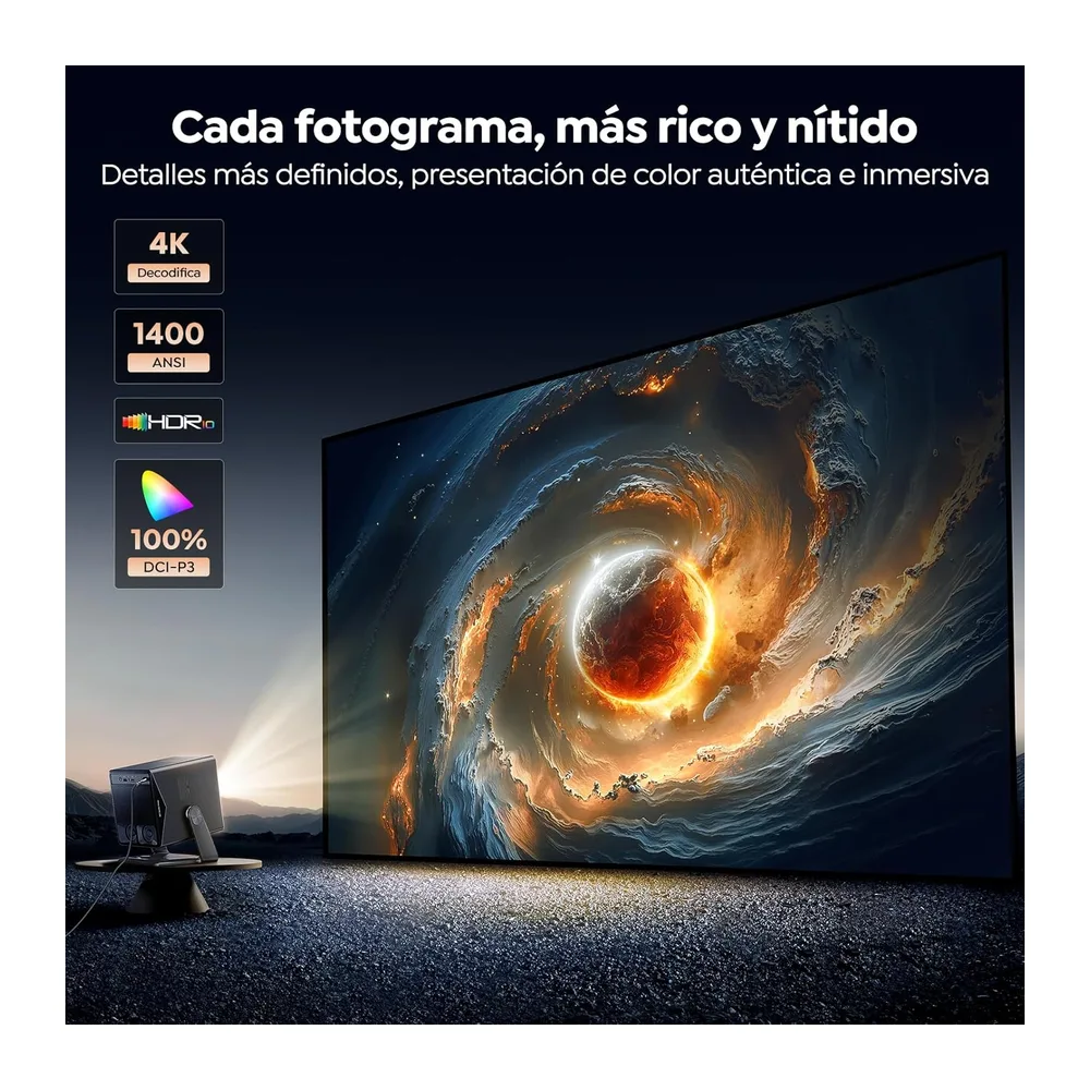 Proyector 4K【1400 ANSI/Netflix Integrado】 2 * 18 W Dolby Audio,VIDAA el SO más rápido — 5